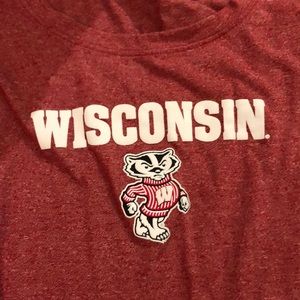 UA UW Wisconsin Badgers T Shirt size large
